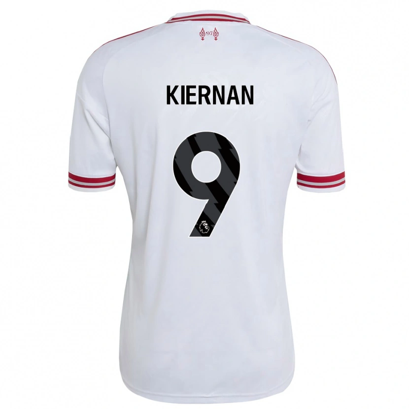 Danxen Kvinder Leanne Kiernan #9 Rød Hvid Udebane Spillertrøjer 2026/27 Trøje T-Shirt