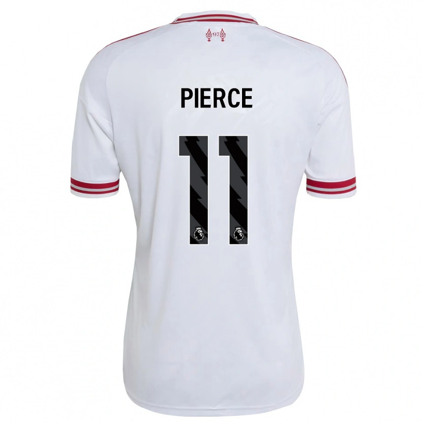 Danxen Kvinder Alfie Pierce #11 Rød Hvid Udebane Spillertrøjer 2026/27 Trøje T-Shirt