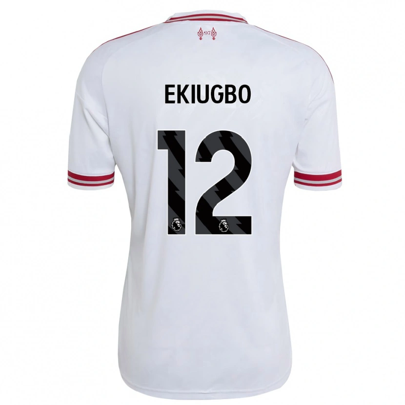 Danxen Kvinder Shadrach Ekiugbo #12 Rød Hvid Udebane Spillertrøjer 2026/27 Trøje T-Shirt