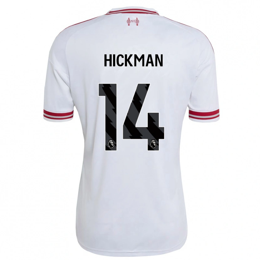 Danxen Kvinder Ellis Hickman #14 Rød Hvid Udebane Spillertrøjer 2026/27 Trøje T-Shirt
