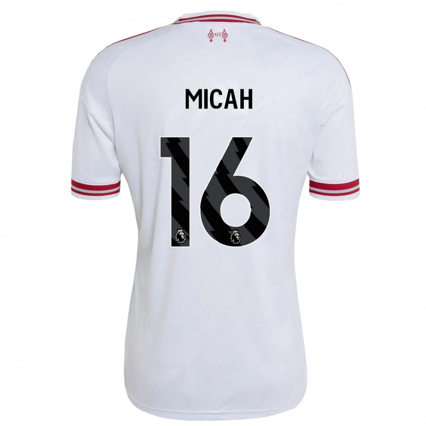 Danxen Kvinder Teagan Micah #16 Rød Hvid Udebane Spillertrøjer 2026/27 Trøje T-Shirt