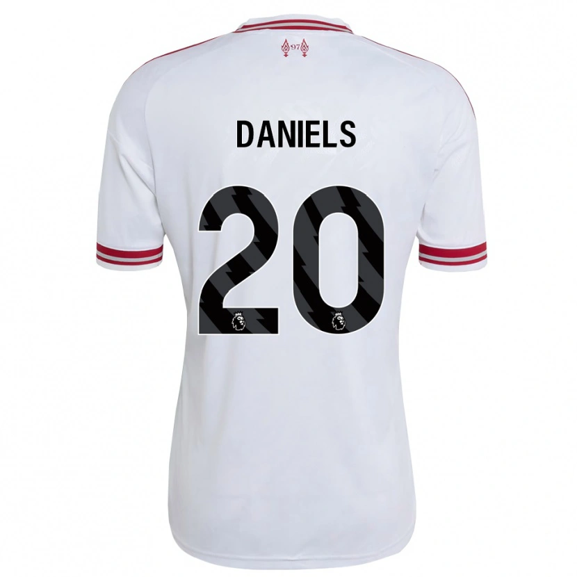 Danxen Kvinder Yana Daniels #20 Rød Hvid Udebane Spillertrøjer 2026/27 Trøje T-Shirt