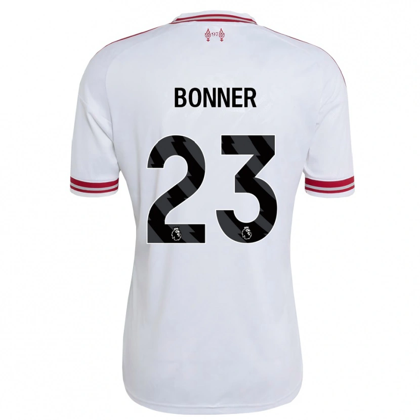 Danxen Kvinder Gemma Bonner #23 Rød Hvid Udebane Spillertrøjer 2026/27 Trøje T-Shirt