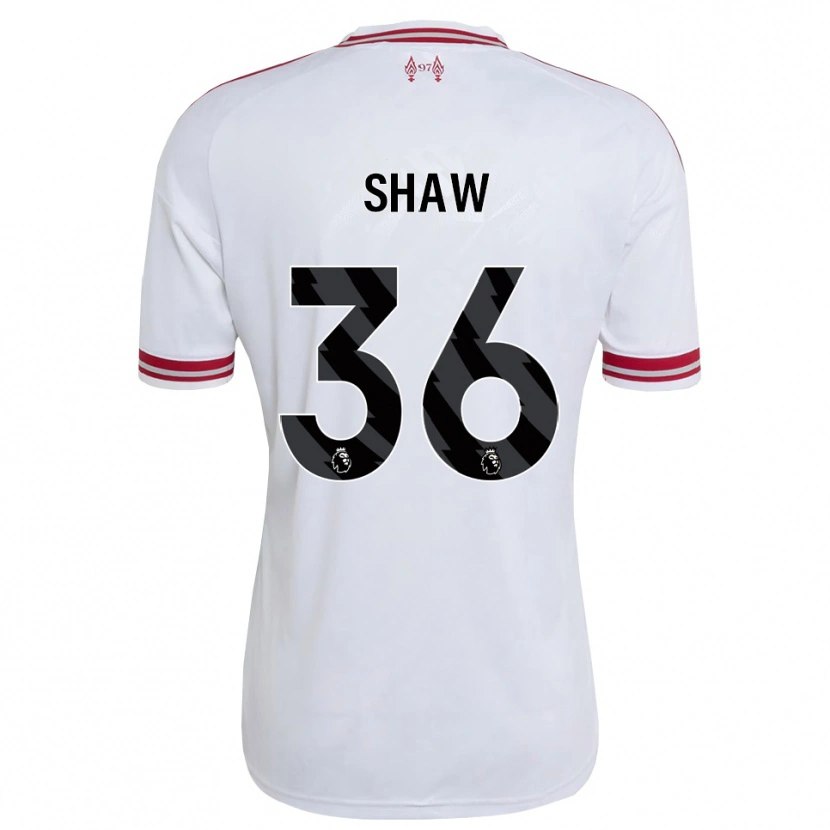 Danxen Kvinder Zara Shaw #36 Rød Hvid Udebane Spillertrøjer 2026/27 Trøje T-Shirt