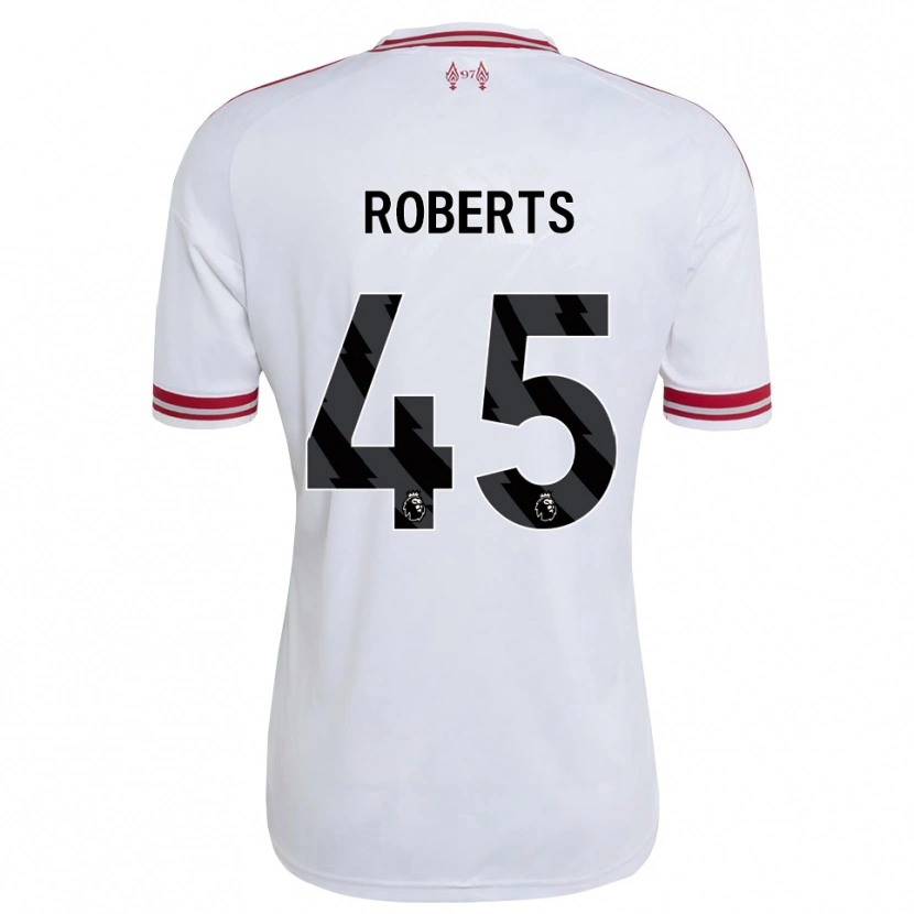 Danxen Kvinder Iwan Roberts #45 Rød Hvid Udebane Spillertrøjer 2026/27 Trøje T-Shirt