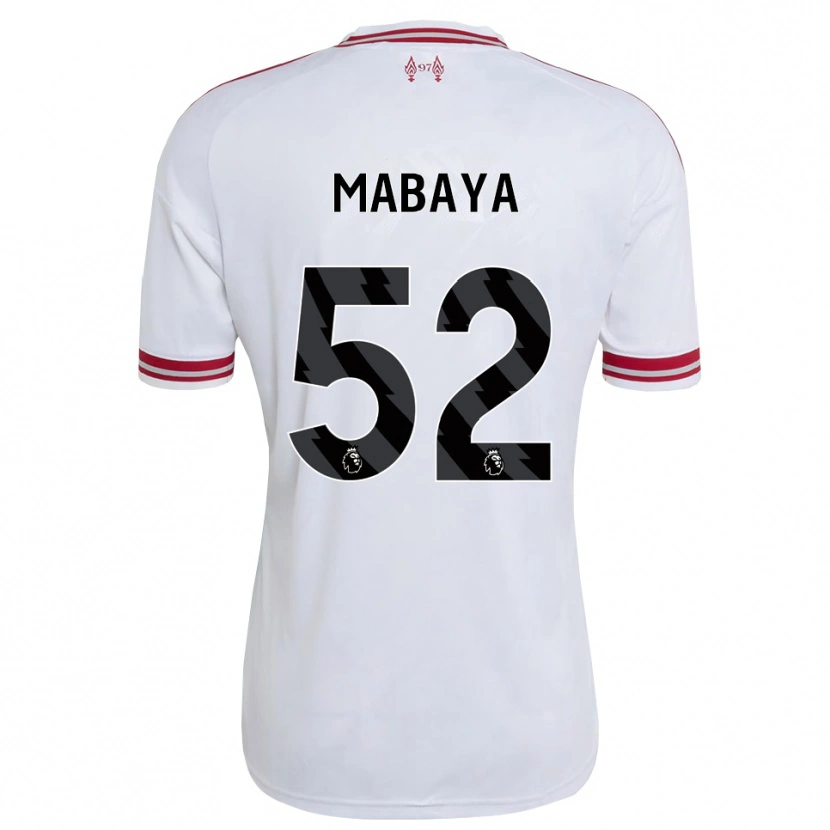 Danxen Kvinder Isaac Mabaya #52 Rød Hvid Udebane Spillertrøjer 2026/27 Trøje T-Shirt
