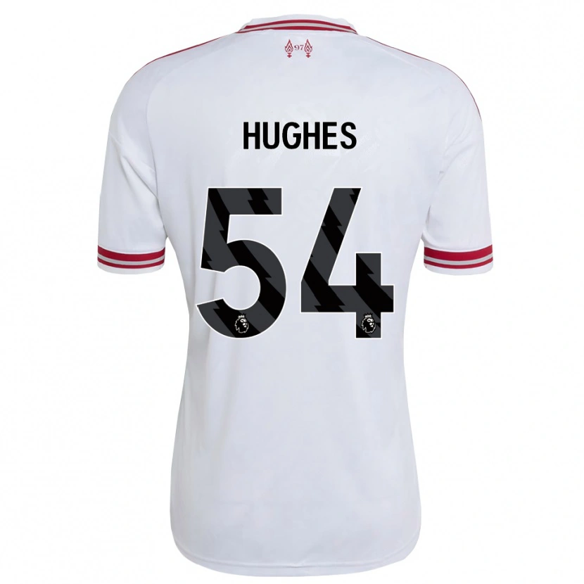 Danxen Kvinder Liam Hughes #54 Rød Hvid Udebane Spillertrøjer 2026/27 Trøje T-Shirt