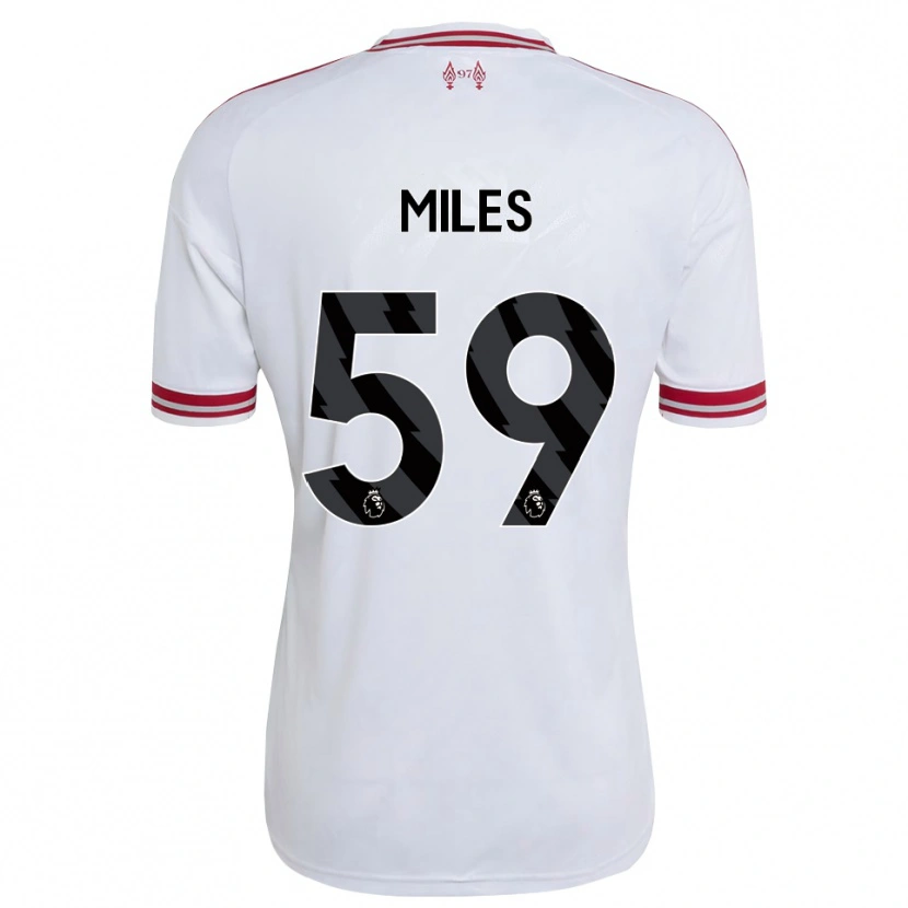 Danxen Kvinder Terence Miles #59 Rød Hvid Udebane Spillertrøjer 2026/27 Trøje T-Shirt