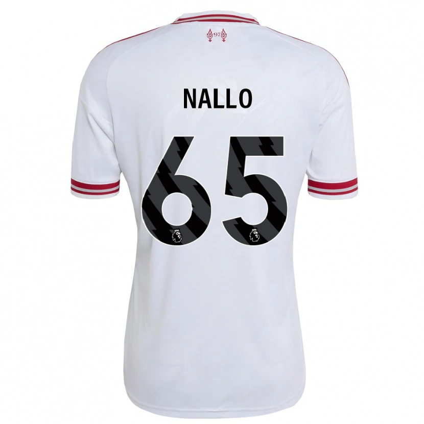 Danxen Kvinder Amara Nallo #65 Rød Hvid Udebane Spillertrøjer 2026/27 Trøje T-Shirt