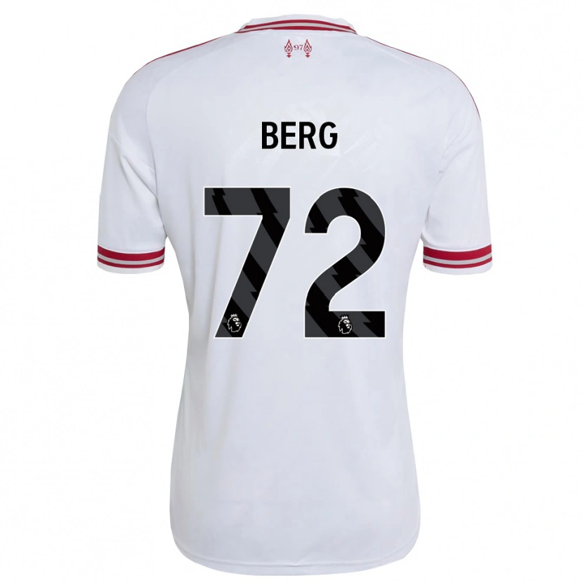 Danxen Kvinder Sepp Van Den Berg #72 Rød Hvid Udebane Spillertrøjer 2026/27 Trøje T-Shirt