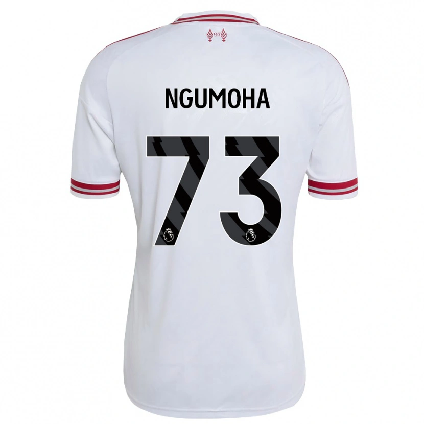 Danxen Kvinder Rio Ngumoha #73 Rød Hvid Udebane Spillertrøjer 2026/27 Trøje T-Shirt