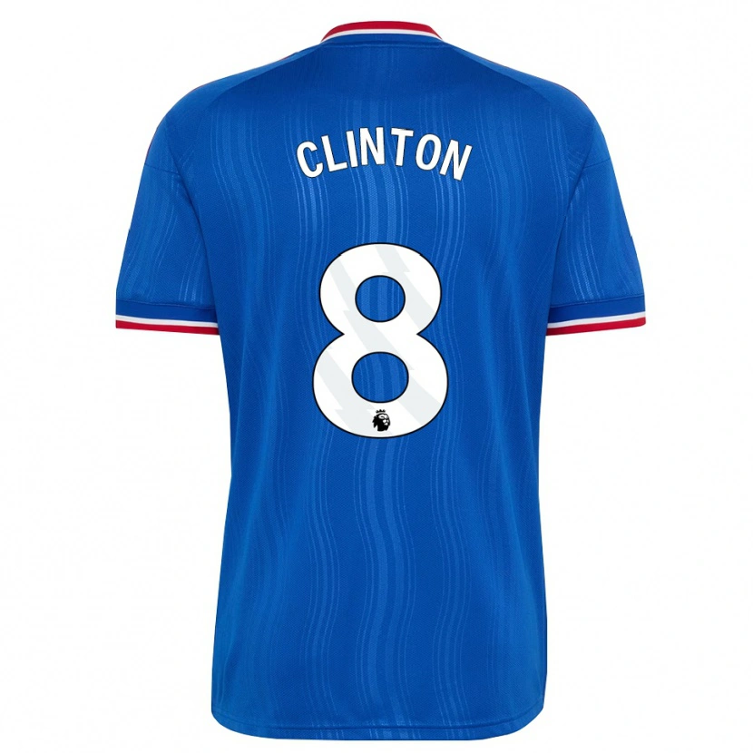 Danxen Kvinder Grace Clinton #8 Blå Hvid Rød Udebane Spillertrøjer 2026/27 Trøje T-Shirt