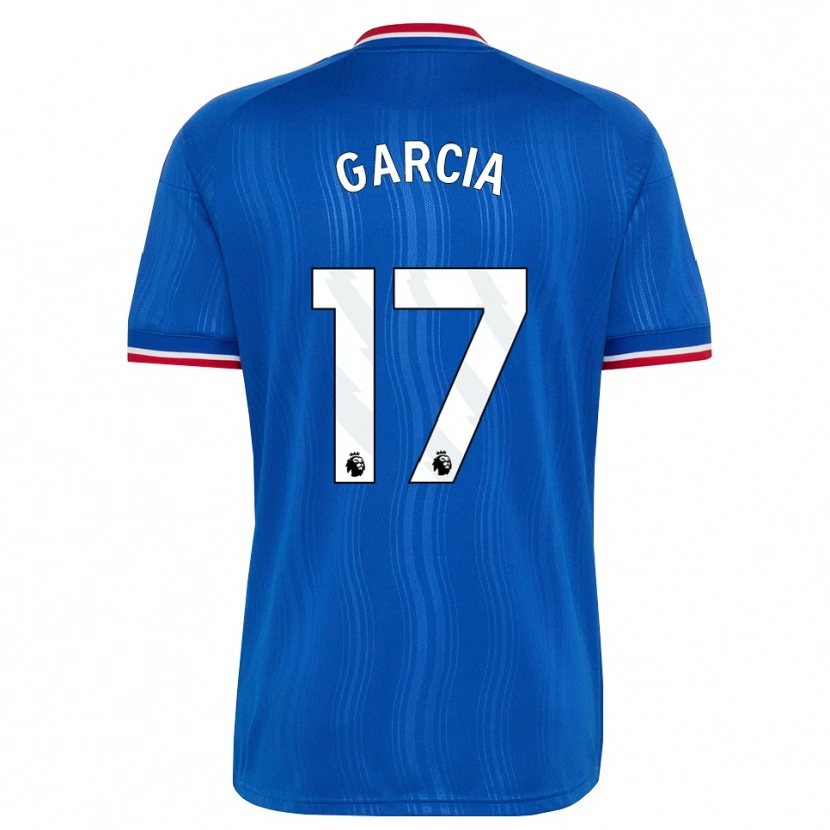 Danxen Kvinder Lucia Garcia #17 Blå Hvid Rød Udebane Spillertrøjer 2026/27 Trøje T-Shirt