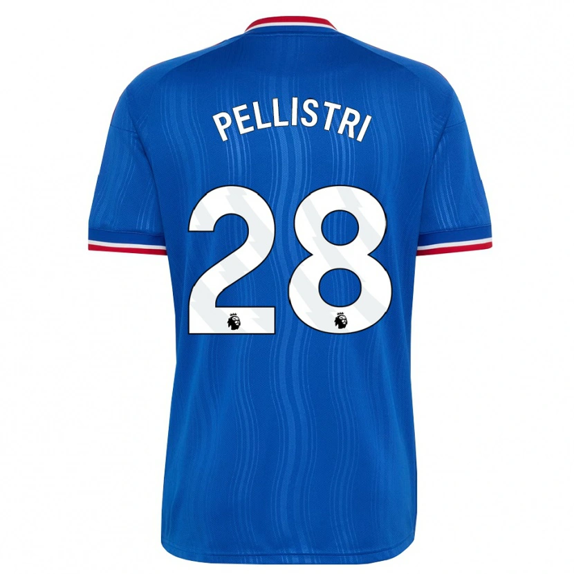 Danxen Kvinder Facundo Pellistri #28 Blå Hvid Rød Udebane Spillertrøjer 2026/27 Trøje T-Shirt