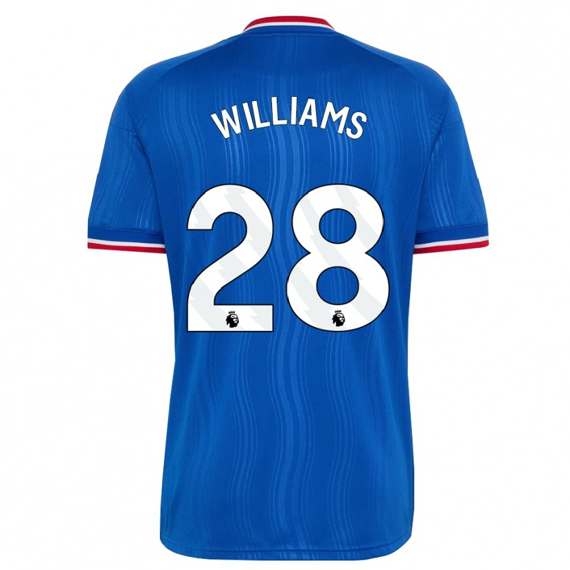 Danxen Kvinder Rachel Williams #28 Blå Hvid Rød Udebane Spillertrøjer 2026/27 Trøje T-Shirt