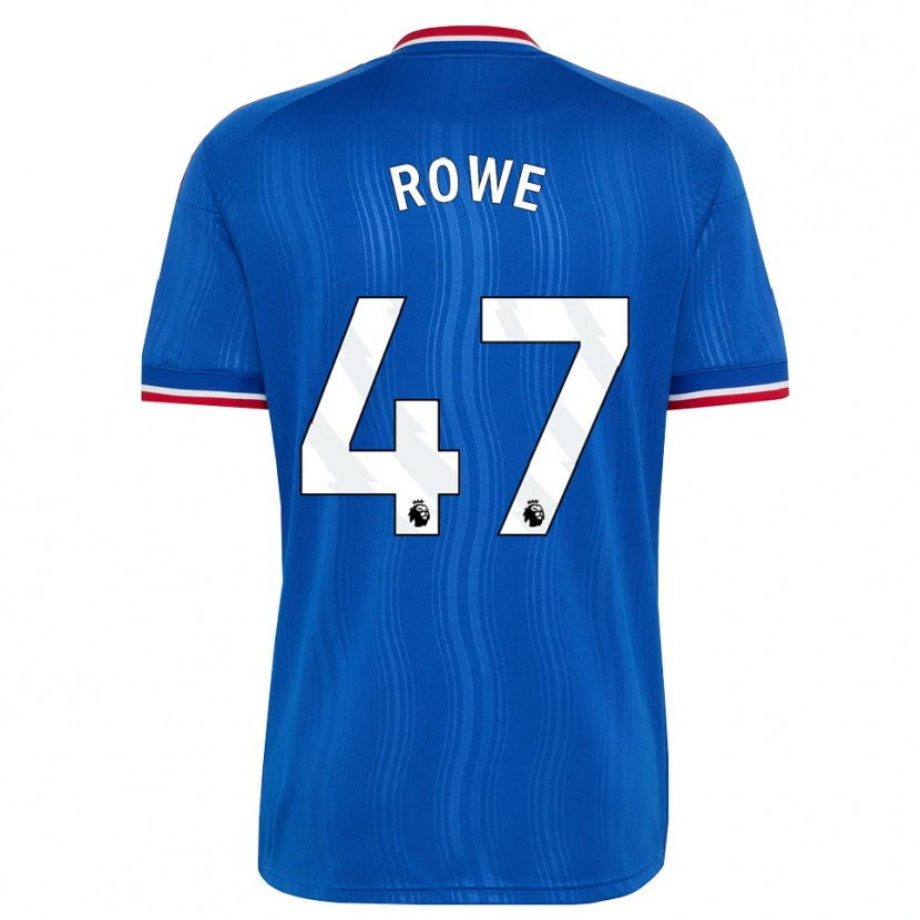 Danxen Kvinder Tommy Rowe #47 Blå Hvid Rød Udebane Spillertrøjer 2026/27 Trøje T-Shirt