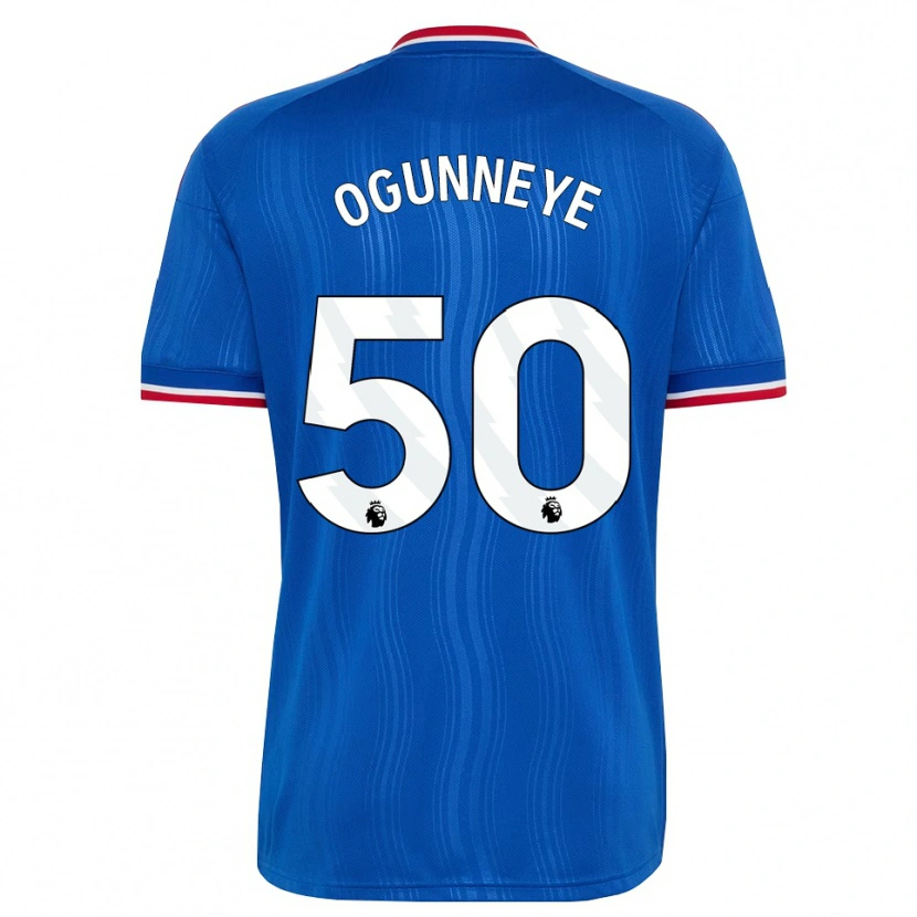 Danxen Kvinder Habeeb Ogunneye #50 Blå Hvid Rød Udebane Spillertrøjer 2026/27 Trøje T-Shirt