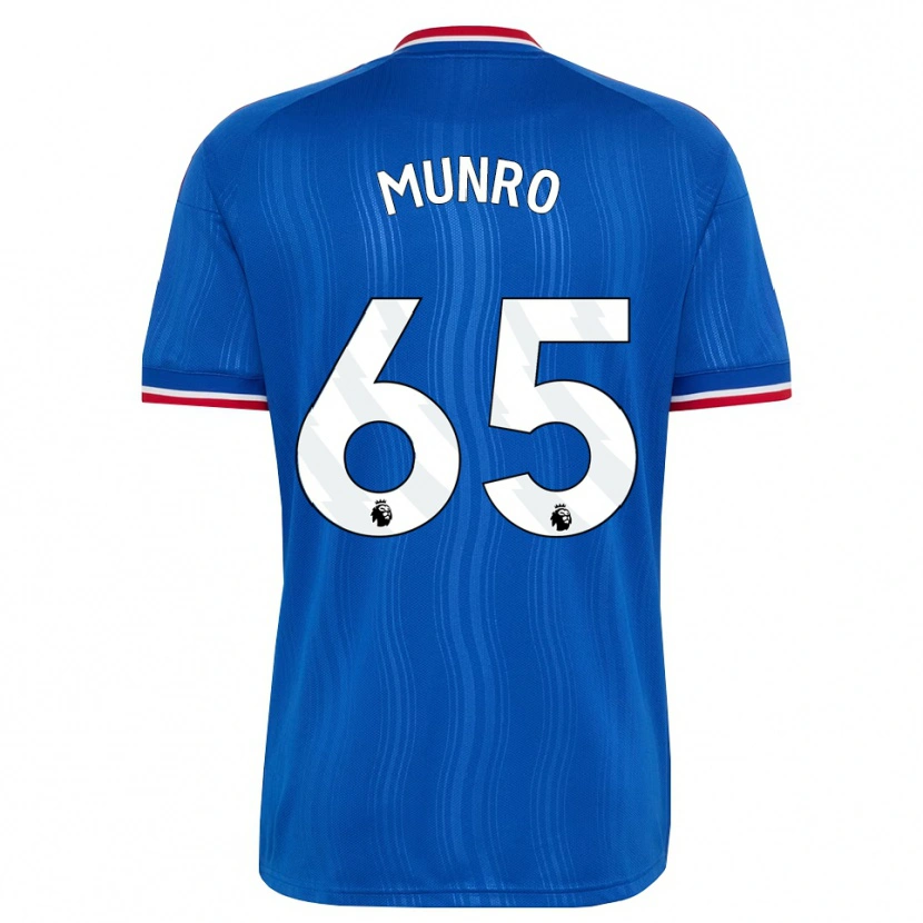Danxen Kvinder Reece Munro #65 Blå Hvid Rød Udebane Spillertrøjer 2026/27 Trøje T-Shirt