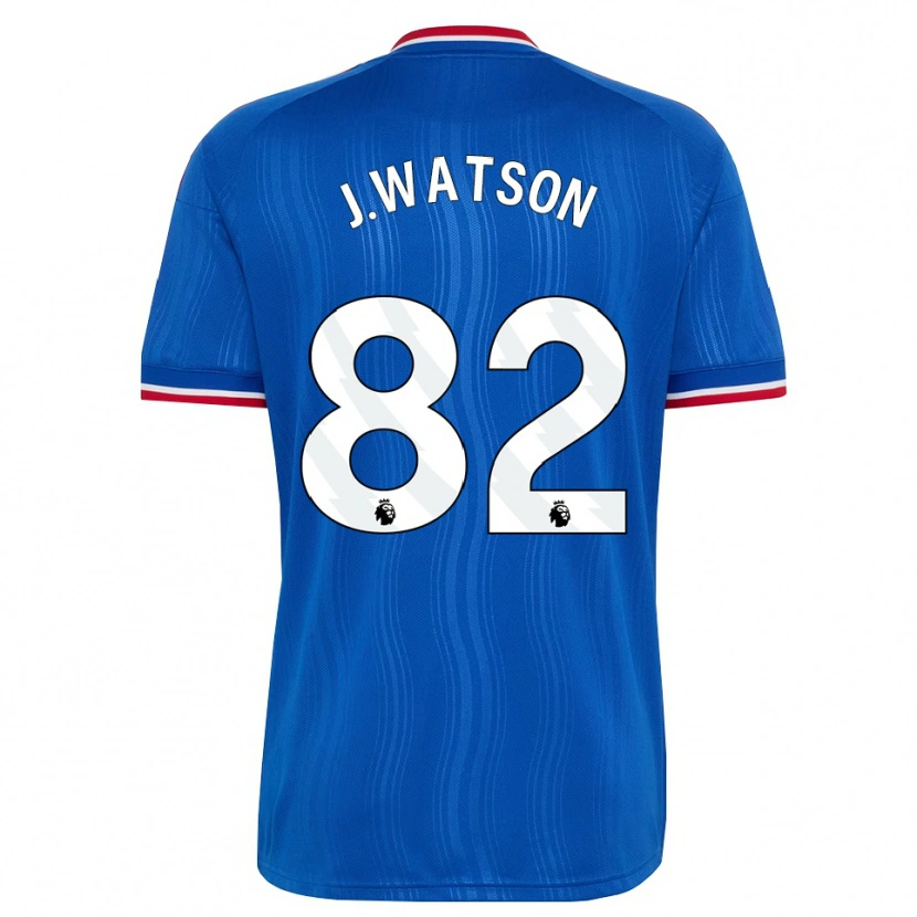 Danxen Kvinder Jacob Watson #82 Blå Hvid Rød Udebane Spillertrøjer 2026/27 Trøje T-Shirt