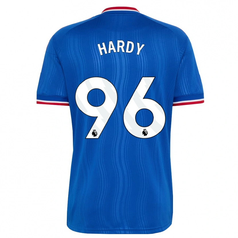 Danxen Kvinder Charlie Hardy #96 Blå Hvid Rød Udebane Spillertrøjer 2026/27 Trøje T-Shirt