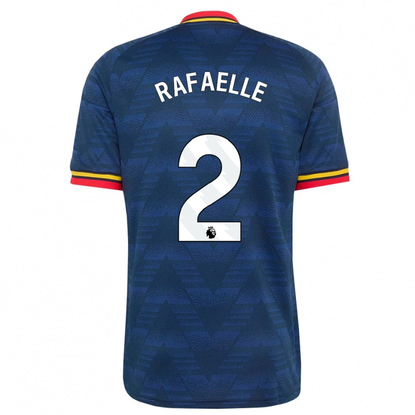 Danxen Kvinder Rafaelle Souza #2 Midnatsblå Gul Rød Udebane Spillertrøjer 2026/27 Trøje T-Shirt