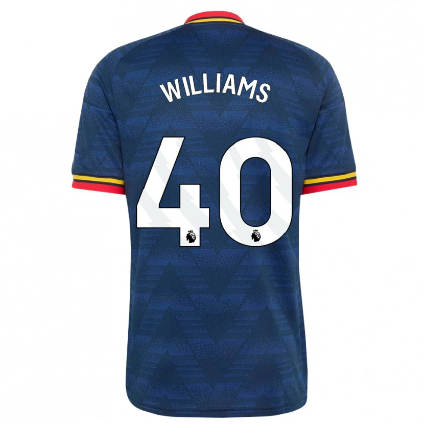 Danxen Kvinder Naomi Williams #40 Midnatsblå Gul Rød Udebane Spillertrøjer 2026/27 Trøje T-Shirt