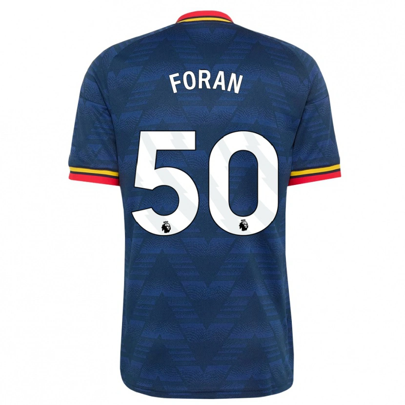 Danxen Kvinder Taylor Foran #50 Midnatsblå Gul Rød Udebane Spillertrøjer 2026/27 Trøje T-Shirt