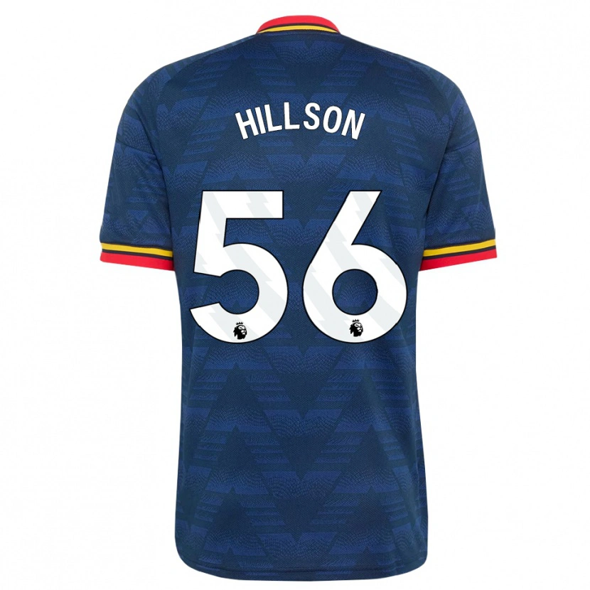 Danxen Kvinder James Hillson #56 Midnatsblå Gul Rød Udebane Spillertrøjer 2026/27 Trøje T-Shirt