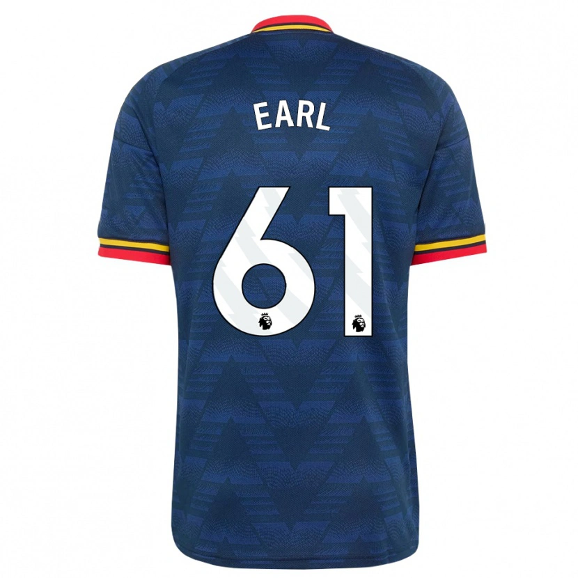 Danxen Kvinder Madison Earl #61 Midnatsblå Gul Rød Udebane Spillertrøjer 2026/27 Trøje T-Shirt