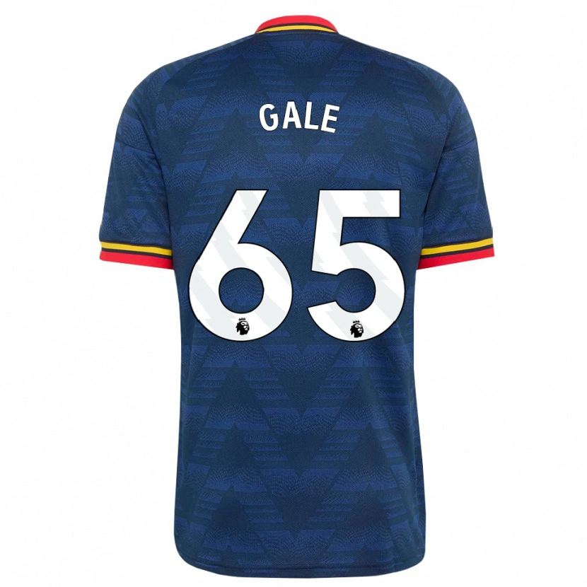 Danxen Kvinder Jessie Gale #65 Midnatsblå Gul Rød Udebane Spillertrøjer 2026/27 Trøje T-Shirt