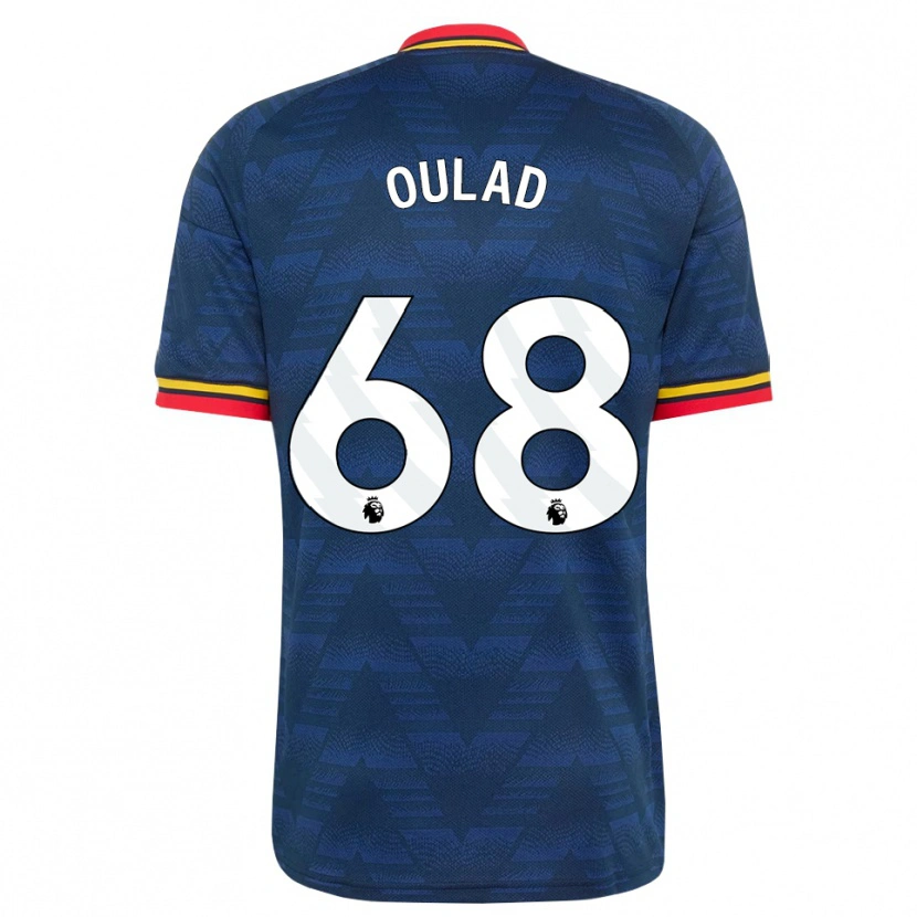 Danxen Kvinder Salah-Eddine Oulad M'hand #68 Midnatsblå Gul Rød Udebane Spillertrøjer 2026/27 Trøje T-Shirt