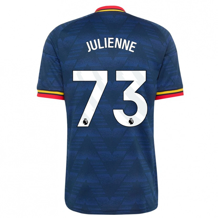 Danxen Kvinder Theo Julienne #73 Midnatsblå Gul Rød Udebane Spillertrøjer 2026/27 Trøje T-Shirt