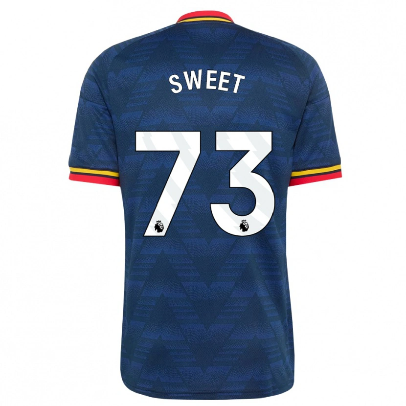 Danxen Kvinder James Sweet #73 Midnatsblå Gul Rød Udebane Spillertrøjer 2026/27 Trøje T-Shirt