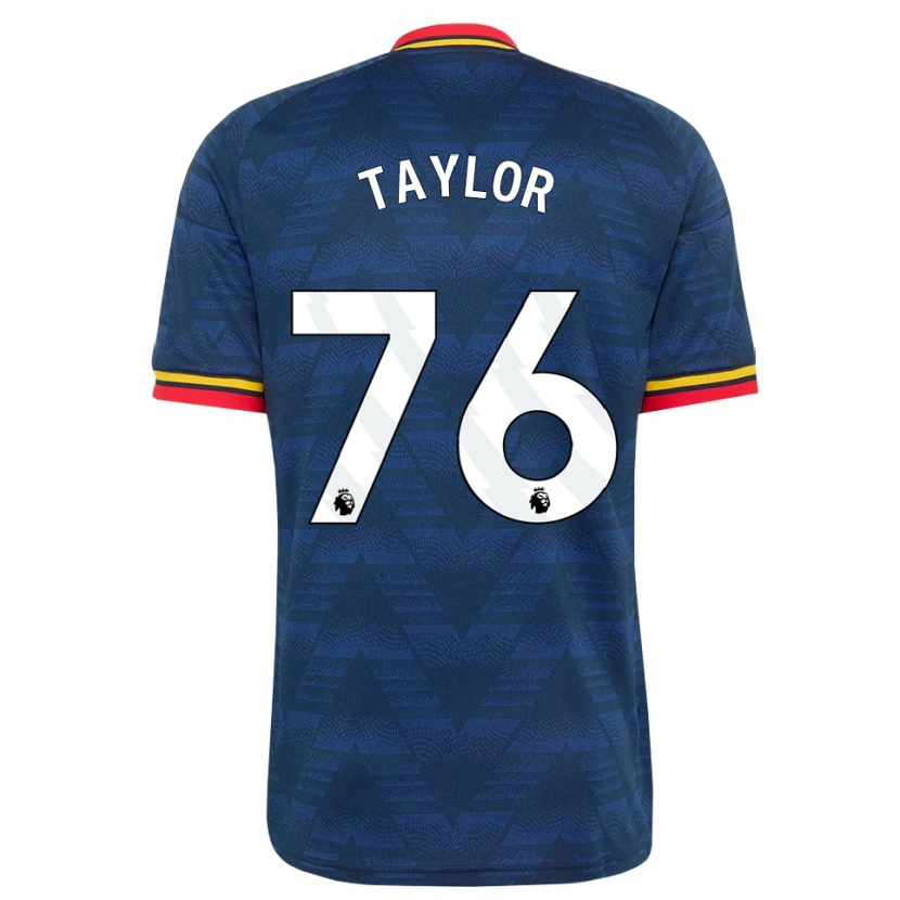 Danxen Kvinder Kido Taylor Hart #76 Midnatsblå Gul Rød Udebane Spillertrøjer 2026/27 Trøje T-Shirt
