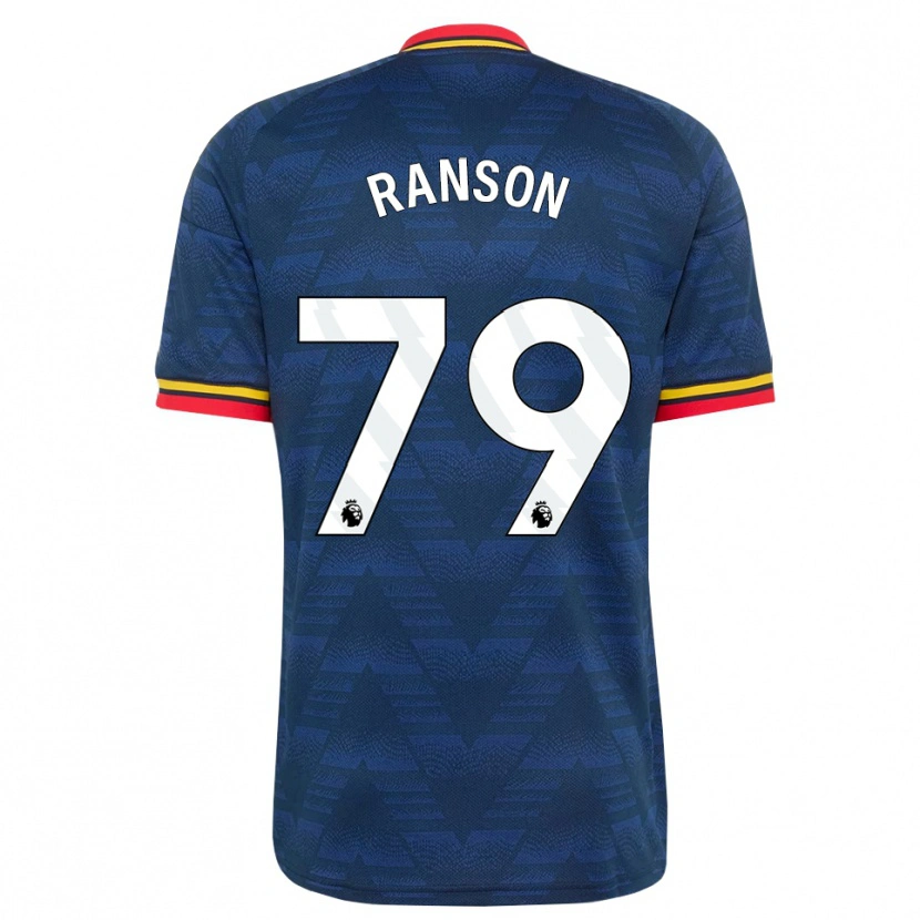 Danxen Kvinder Khari Ranson #79 Midnatsblå Gul Rød Udebane Spillertrøjer 2026/27 Trøje T-Shirt