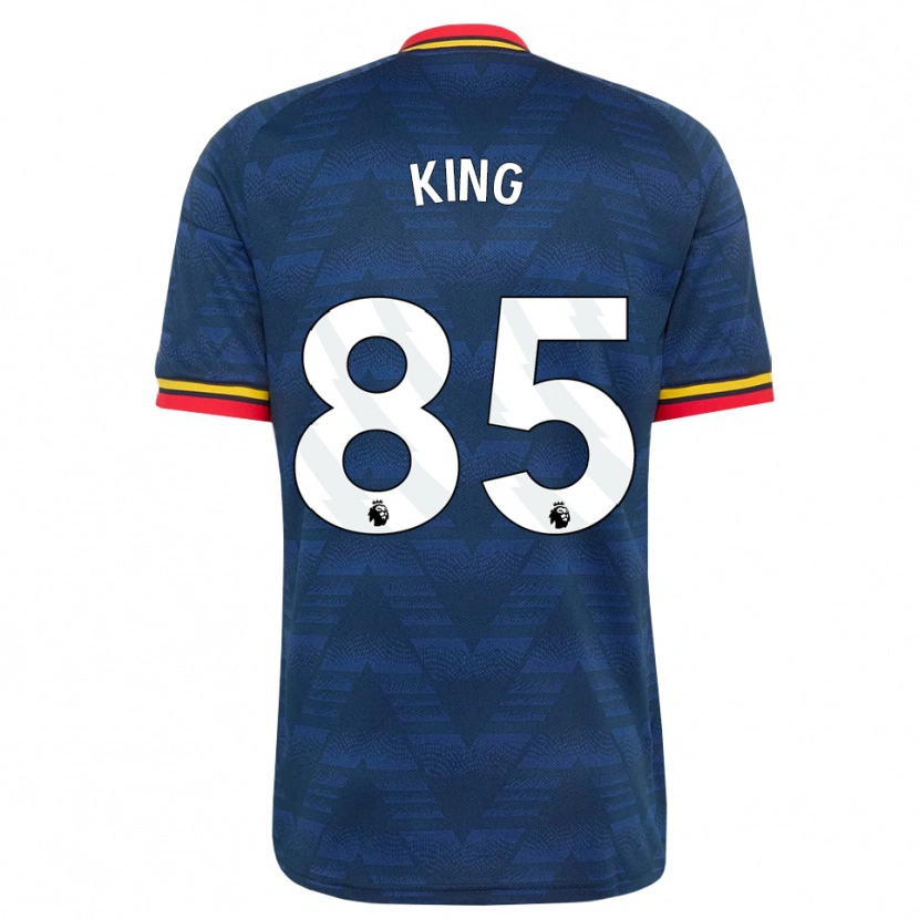 Danxen Kvinder Josiah King #85 Midnatsblå Gul Rød Udebane Spillertrøjer 2026/27 Trøje T-Shirt