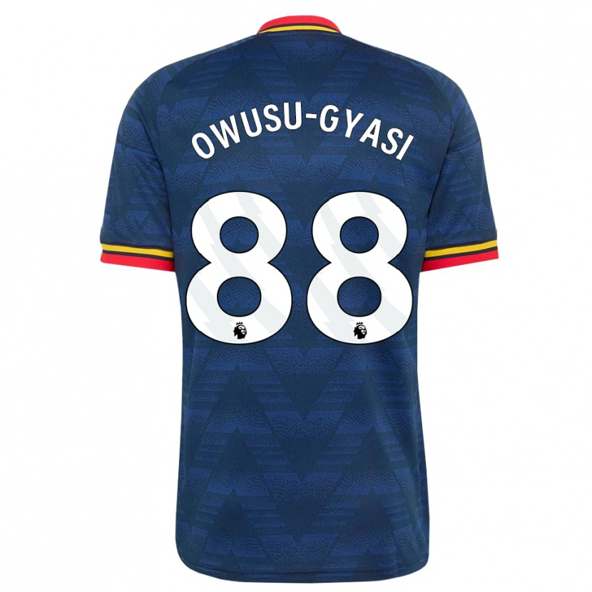 Danxen Kvinder Abraham Owusu-Gyasi #88 Midnatsblå Gul Rød Udebane Spillertrøjer 2026/27 Trøje T-Shirt