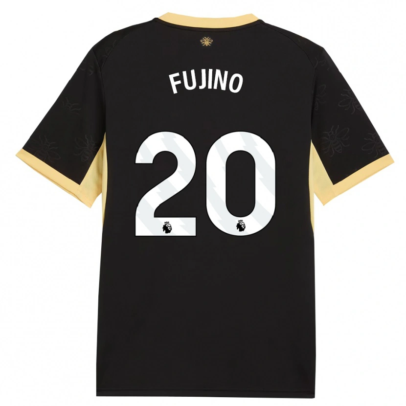 Danxen Kvinder Aoba Fujino #20 Sort Gul Udebane Spillertrøjer 2026/27 Trøje T-Shirt