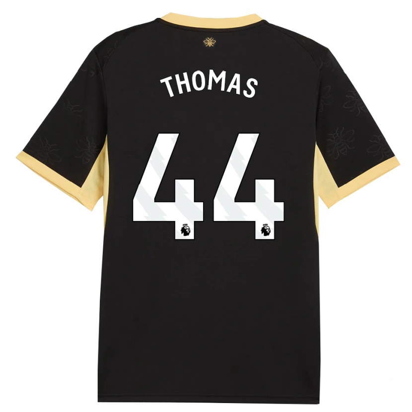 Danxen Kvinder Codie Thomas #44 Sort Gul Udebane Spillertrøjer 2026/27 Trøje T-Shirt