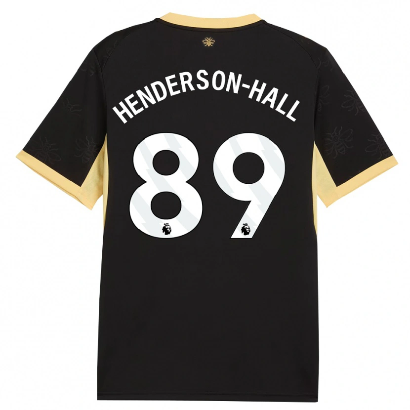 Danxen Kvinder Matty Henderson-Hall #89 Sort Gul Udebane Spillertrøjer 2026/27 Trøje T-Shirt