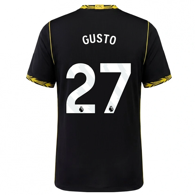 Danxen Kvinder Malo Gusto #27 Sort Gul Udebane Spillertrøjer 2026/27 Trøje T-Shirt