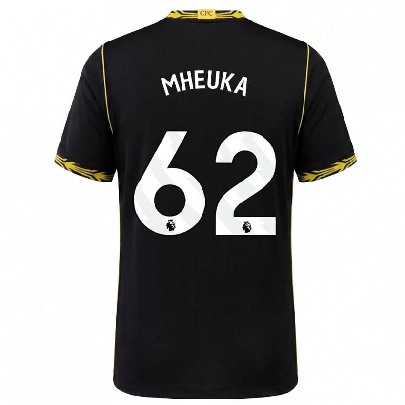 Danxen Kvinder Shumaira Mheuka #62 Sort Gul Udebane Spillertrøjer 2026/27 Trøje T-Shirt