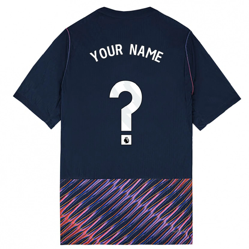 Danxen Kvinder Dit Navn #0 Kongeblå Hvid Udebane Spillertrøjer 2026/27 Trøje T-Shirt