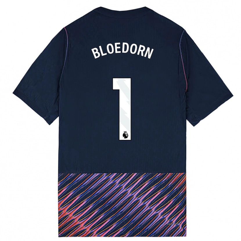 Danxen Kvinder Carey Bloedorn #1 Kongeblå Hvid Udebane Spillertrøjer 2026/27 Trøje T-Shirt