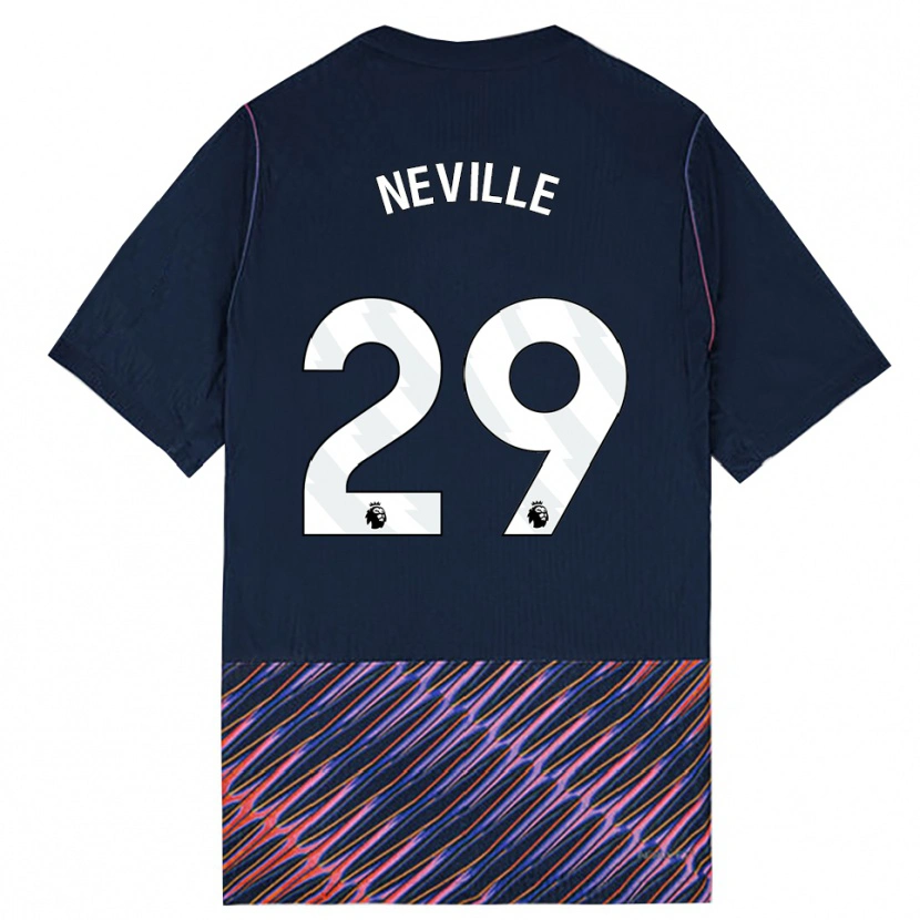 Danxen Kvinder Ashleigh Neville #29 Kongeblå Hvid Udebane Spillertrøjer 2026/27 Trøje T-Shirt