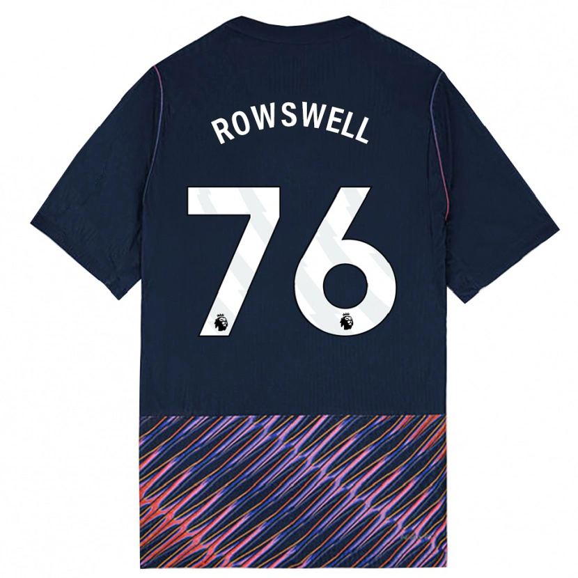 Danxen Kvinder James Rowswell #76 Kongeblå Hvid Udebane Spillertrøjer 2026/27 Trøje T-Shirt