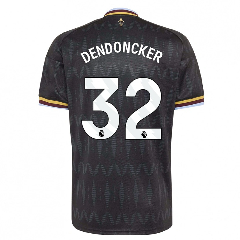 Danxen Kvinder Leander Dendoncker #32 Kornblomstblå Sort Gul Udebane Spillertrøjer 2026/27 Trøje T-Shirt