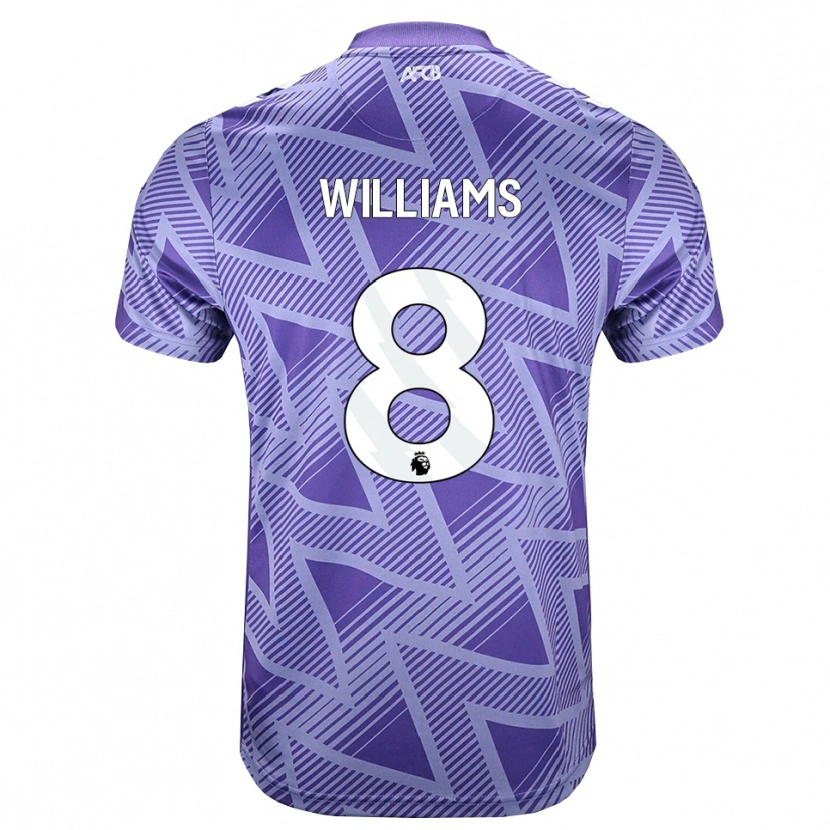 Danxen Kvinder Phoebe Williams #8 Blegviolrød Hvid Udebane Spillertrøjer 2026/27 Trøje T-Shirt