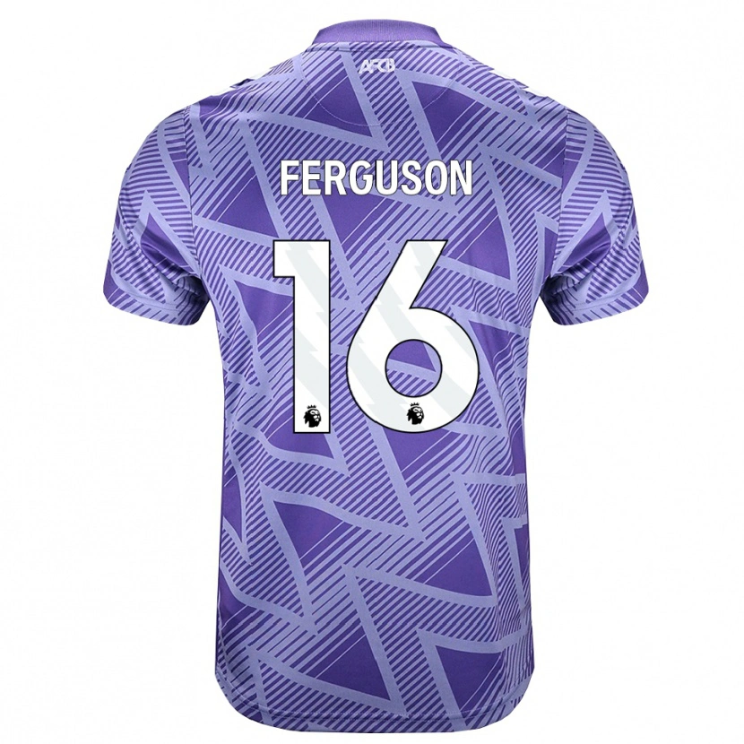Danxen Kvinder Josh Ferguson #16 Blegviolrød Hvid Udebane Spillertrøjer 2026/27 Trøje T-Shirt