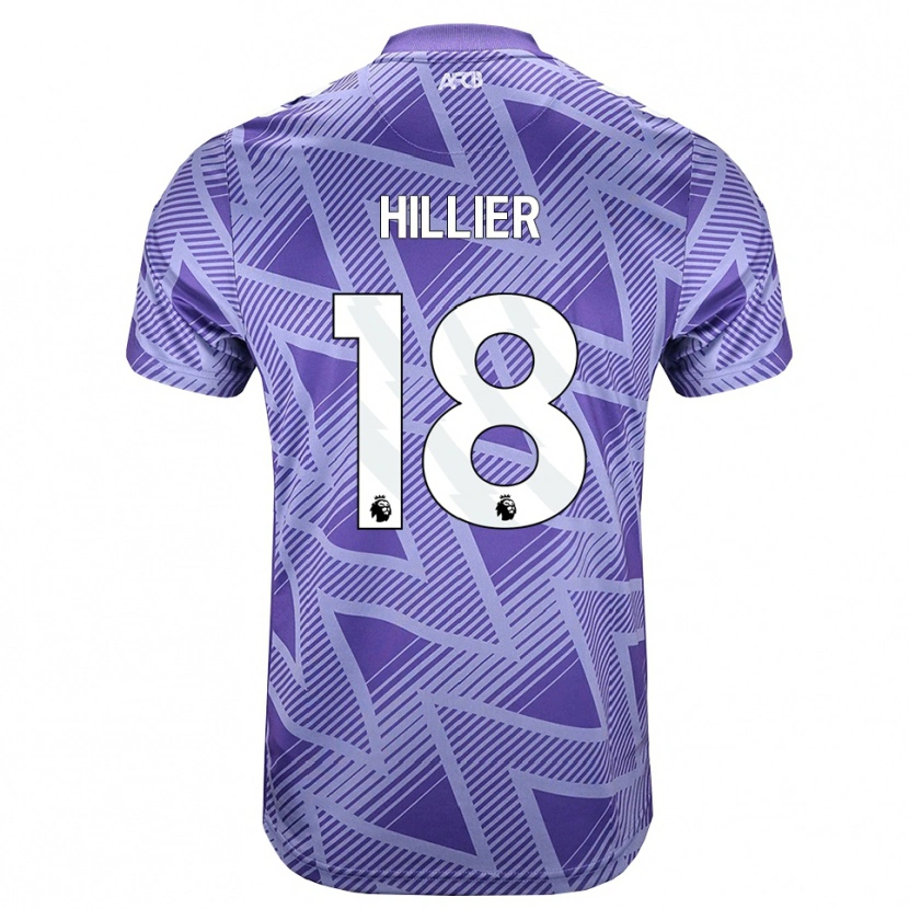 Danxen Kvinder Gemma Hillier #18 Blegviolrød Hvid Udebane Spillertrøjer 2026/27 Trøje T-Shirt